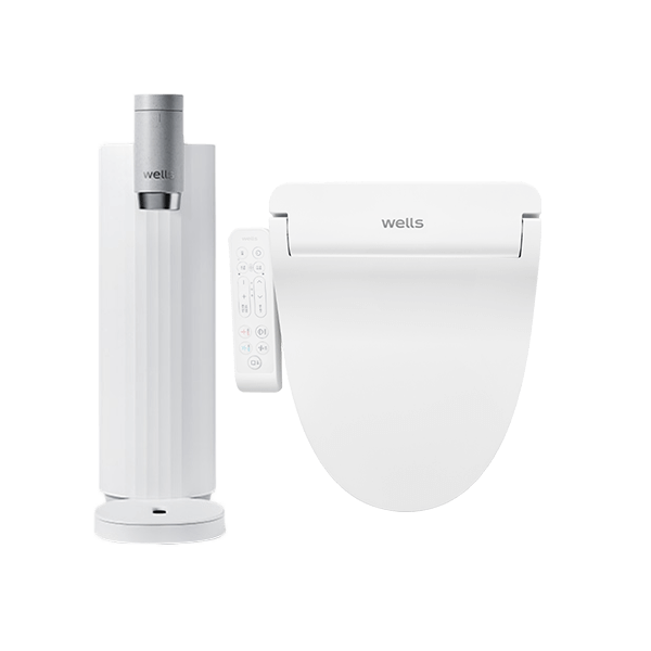 웰스 미미 정수기+비데 패키지