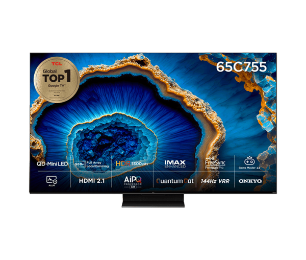 [TCL] 4K QD-Mini LED 구글 UHD TV 65인치 스탠드형