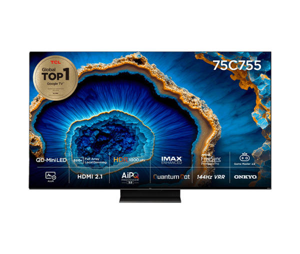 [TCL] 4K QD-Mini LED 구글 UHD TV 75인치 스탠드형