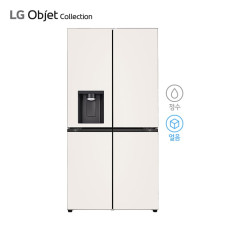 LG 디오스 오브제컬렉션 STEM 얼음정수 냉장고(매직스페이스, 베이지/베이지) 820L
