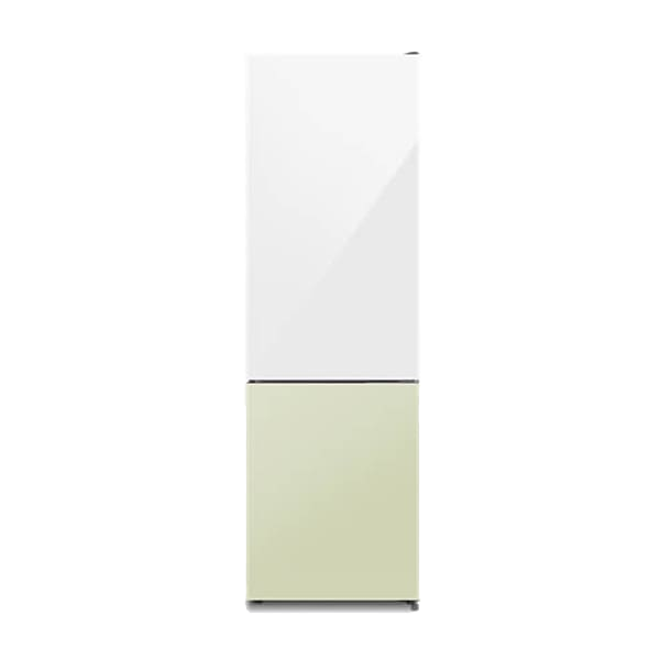 하이얼 글램글라스 스마트 콤비 2도어 냉장고 248L (화이트/세이지그린)