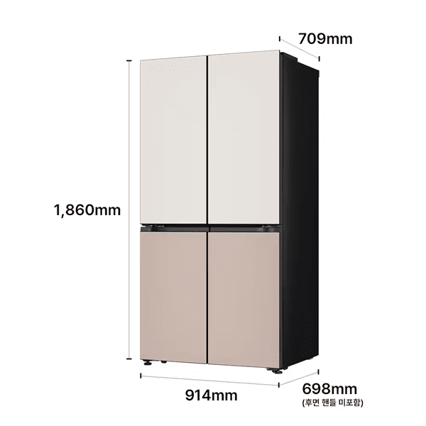 LG 디오스 AI 오브제컬렉션 냉장고 Fit & Max 650L 2등급
