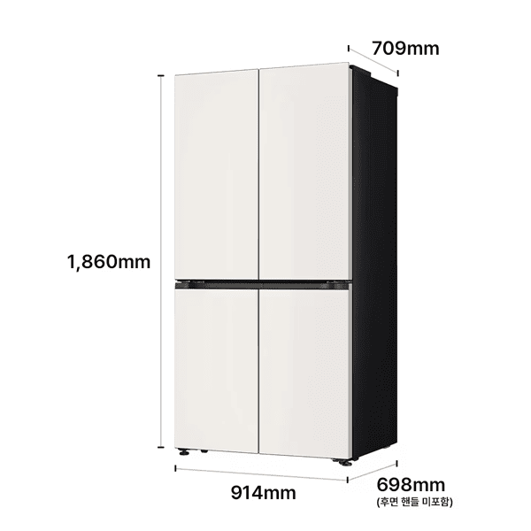 LG 디오스 AI 오브제컬렉션 냉장고 Fit & Max 650L 2등급