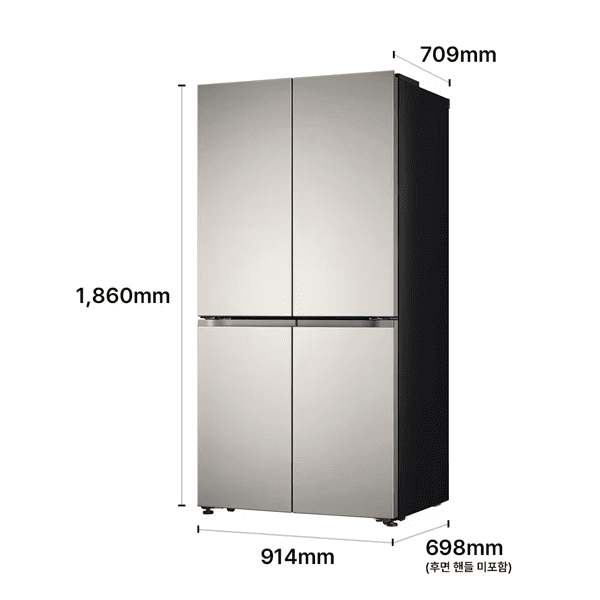 LG 디오스 AI 오브제컬렉션 냉장고 Fit & Max 650L 1등급