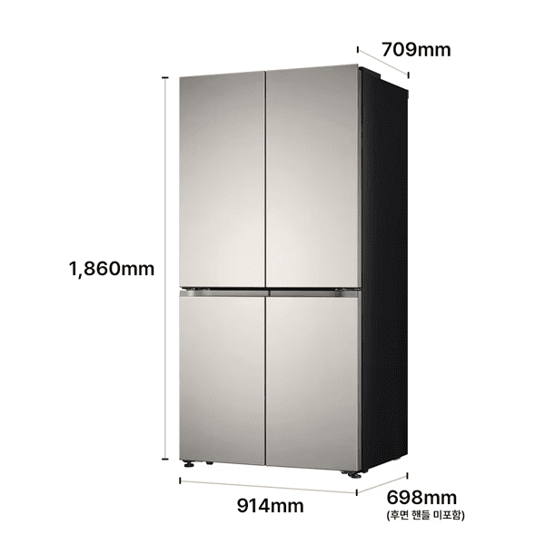 LG 디오스 AI 오브제컬렉션 STEM 베이직 냉장고 Fit & Max 635L 1등급