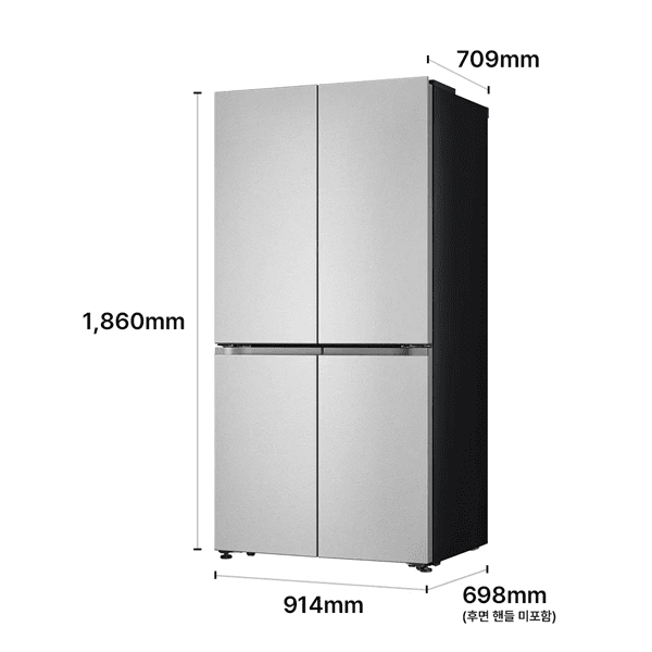 LG 디오스 AI 오브제컬렉션 STEM 베이직 냉장고 Fit & Max 635L 1등급